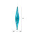 Vickerman N176612 13" Turquoise Mercury Rain Drop 2/Bg