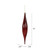  Vickerman N176665 13" Burgundy Mercury Rain Drop 2/Bg 