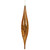 Vickerman N176688 - 13 inch Copper Shiny Teardrop Christmas Ornament - 2 Pack
