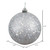 Vickerman N591207DQ - 4.75 inch Silver Sequin Ball Christmas Ornament - 4 Pack
