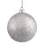  Vickerman N591207DQ 4.75" Silver Sequin Ball Drilled 4/Bag 