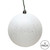  Vickerman N591211DQ 4.75" White Sequin Ball Drilled 4/Bag 