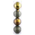 Vickerman N591214A - 4.75 inch Olive 4-Finish Ball Christmas Ornament - 4 Pack