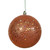 Vickerman N591218DQ - 4.75 inch Burnished Orange Sequin Ball Christmas Ornament - 4 Pack