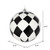 Vickerman N180517 4.75" Black Ball White Diamond Glitt 4Bx