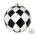 Vickerman N180517 4.75" Black Ball White Diamond Glitt 4Bx