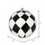 Vickerman N180617 - 6 inch Black Glitter Ball Christmas Ornament - 3 Pack
