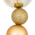 Vickerman N181708 - 9 ft Gold Ball Christmas Garland - Unlit