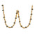 Vickerman N181708 - 9 ft Gold Ball Christmas Garland - Unlit