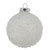 Vickerman N185111 - 4 inch White Ice Ball Christmas Ornament - 6 Pack