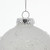 Vickerman N185111 - 4 inch White Ice Ball Christmas Ornament - 6 Pack