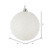 Vickerman N185311 - 6 inch White Ice Ball Christmas Ornament - 4 Pack