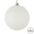 Vickerman N185311 6" White Ice Ball Ornament 4/Bag