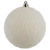 Vickerman N185611D - 4 inch White Glitter Ball Christmas Ornament - 6 Pack