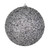  Vickerman N185707D 4.75" Silver Beaded Ball Drilled 6/Bag 