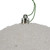 Vickerman N185811D 6" White Beaded Ball Drilled 4/Bag