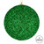  Vickerman N185904D 8" Green Beaded Ball Drilled 2/Bag 
