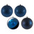 Vickerman N591231A 4.75" Midnt Blue 4 Finish Ball Asst 4Box