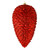 Vickerman N187303D - 10 inch Red Glitter Pinecone Christmas Ornament - 2 Pack