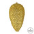 Vickerman N187308D 10" Gold Matte Glitter Pinecone 2/Box