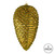 Vickerman N187314D 10" Olive Matte Glitter Pinecone 2/Box