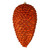 Vickerman N187318D - 10 inch Burnished Orange Glitter Pinecone Christmas Ornament - 2 Pack