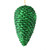  Vickerman N187324D 10" Emerald Matte Glitter Pinecone 2/Box 