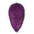 Vickerman N187326D - 10 inch Plum Glitter Pinecone Christmas Ornament - 2 Pack