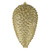 Vickerman N187338D 10" Champagne Matte Glitter Pinecone 2/B