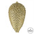 Vickerman N187338D - 10 inch Champagne Glitter Pinecone Christmas Ornament - 2 Pack