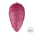  Vickerman N187345D 10" Mauve Matte Glitter Pinecone 2/Box 