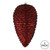 Vickerman N187365D 10" Burgundy Matte Glitter Pinecone 2/Bo