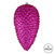 Vickerman N187370D - 10 inch Fuchsia Glitter Pinecone Christmas Ornament - 2 Pack