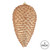 Vickerman N187380D - 10 inch Cafe Latte Glitter Pinecone Christmas Ornament - 2 Pack
