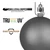 Vickerman N591233DSV - 4.75 inch Copper Gold Shiny Ball Outdoor Christmas Ornament - 4 Pack