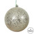 Vickerman N591238DQ - 4.75 inch Champagne Sequin Ball Christmas Ornament - 4 Pack