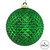 Vickerman N188504D 4" Green Durian Glitter Ball 6/Bag