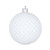 Vickerman N188511D 4" White Durian Glitter Ball 6/Bag