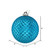 Vickerman N188512D 4" Turquoise Durian Glitter Ball 6/Bag