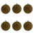 Vickerman N188514D - 4 inch Olive Glitter Ball Christmas Ornament - 6 Pack