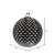 Vickerman N188517D 4" Black Durian Glitter Ball 6/Bag
