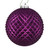 Vickerman N188526D - 4 inch Plum Glitter Ball Christmas Ornament - 6 Pack