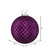 Vickerman N188526D - 4 inch Plum Glitter Ball Christmas Ornament - 6 Pack