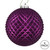 Vickerman N188526D - 4 inch Plum Glitter Ball Christmas Ornament - 6 Pack