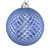 Vickerman N188529D - 4 inch Periwinkle Glitter Ball Christmas Ornament - 6 Pack