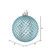 Vickerman N188532D - 4 inch Baby Blue Glitter Ball Christmas Ornament - 6 Pack
