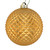 Vickerman N188533D - 4 inch Copper Gold Glitter Ball Christmas Ornament - 6 Pack