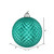 Vickerman N188542D 4" Teal Durian Glitter Ball 6/Bag