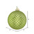 Vickerman N188554D - 4 inch Celadon Glitter Ball Christmas Ornament - 6 Pack