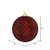 Vickerman N188565D 4" Burgundy Durian Glitter Ball 6/Bag